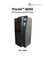 Предварительный просмотр 1 страницы 3D Systems ProJet 6000 User Manual