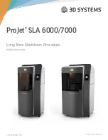 3D Systems ProJet SLA 6000 Original Instructions preview