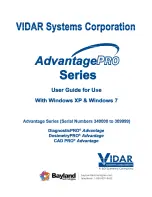 3D Systems VIDAR AdvantagePRO Series User Manual preview