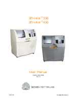 3D Systems ZPrinter 350 User Manual preview