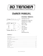 3D Tender TWA290 Owner'S Manual preview