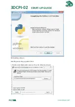 Preview for 14 page of 3DCPI 3DCPI-02 Startup Manual