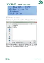 Preview for 31 page of 3DCPI 3DCPI-02 Startup Manual