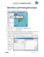 Preview for 17 page of 3DCPI 3DCPI-03 Startup Manual