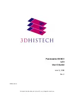 Предварительный просмотр 1 страницы 3DHISTECH Ltd. Pannoramic DESK II User Manual