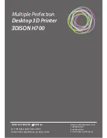 Preview for 21 page of 3DISON H700 User Manual