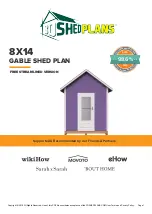 3DSHEDPLANS 8X14 GABLE SHED PLAN Manual preview