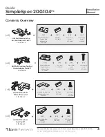 Предварительный просмотр 4 страницы 3form Elements Divide SimpleSpec 200.104 Installation Manual