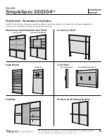 Предварительный просмотр 6 страницы 3form Elements Divide SimpleSpec 200.104 Installation Manual