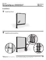 Preview for 10 page of 3form Elements Divide SimpleSpec 200.104 Installation Manual