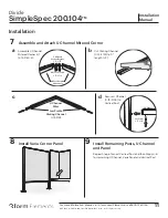 Предварительный просмотр 11 страницы 3form Elements Divide SimpleSpec 200.104 Installation Manual