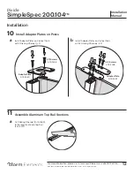 Предварительный просмотр 12 страницы 3form Elements Divide SimpleSpec 200.104 Installation Manual