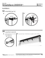 Предварительный просмотр 14 страницы 3form Elements Divide SimpleSpec 200.104 Installation Manual