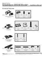 Предварительный просмотр 3 страницы 3form Elements SimpleSpec Divide 200.92 Installation Manual