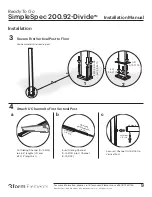 Предварительный просмотр 9 страницы 3form Elements SimpleSpec Divide 200.92 Installation Manual