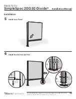 Предварительный просмотр 10 страницы 3form Elements SimpleSpec Divide 200.92 Installation Manual