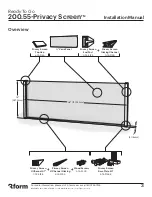 Предварительный просмотр 3 страницы 3form Privacy Screen 200.55 Installation Manual