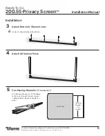 Предварительный просмотр 5 страницы 3form Privacy Screen 200.55 Installation Manual