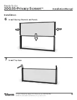 Preview for 6 page of 3form Privacy Screen 200.55 Installation Manual