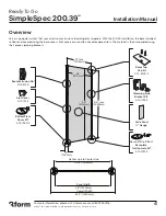 Предварительный просмотр 4 страницы 3form Ready To Go SimpleSpec 200.39 Installation Manual