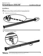 Preview for 7 page of 3form Ready To Go SimpleSpec 200.39 Installation Manual