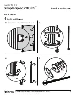 Предварительный просмотр 9 страницы 3form Ready To Go SimpleSpec 200.39 Installation Manual