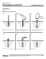 Preview for 10 page of 3form Ready To Go SimpleSpec 200.39 Installation Manual