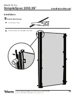 Предварительный просмотр 14 страницы 3form Ready To Go SimpleSpec 200.39 Installation Manual