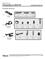 Предварительный просмотр 2 страницы 3form Ready To Go SimpleSpec 400.18 Installation Manual