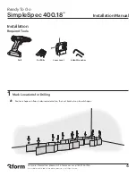 Preview for 4 page of 3form Ready To Go SimpleSpec 400.18 Installation Manual