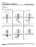 Предварительный просмотр 6 страницы 3form Ready To Go SimpleSpec 400.18 Installation Manual