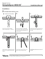 Предварительный просмотр 7 страницы 3form Ready To Go SimpleSpec 400.18 Installation Manual