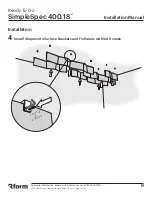 Preview for 9 page of 3form Ready To Go SimpleSpec 400.18 Installation Manual