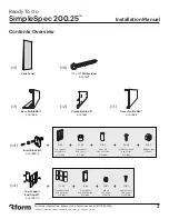 Preview for 2 page of 3form SimpleSpec 200.25 Installation Manual