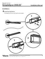 Preview for 7 page of 3form SimpleSpec 200.25 Installation Manual