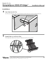 Preview for 5 page of 3form SimpleSpec 200.37-Edge Installation Manual