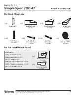 Preview for 2 page of 3form SimpleSpec 200.47 Installation Manual