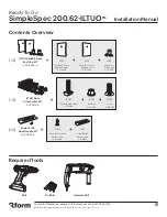 Preview for 4 page of 3form SimpleSpec 200.62-ILTUO Installation Manual