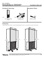 Preview for 2 page of 3form SimpleSpec 200.64 Installation Manual