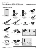 Предварительный просмотр 2 страницы 3form SimpleSpec 200.87-Divide Installation Manual