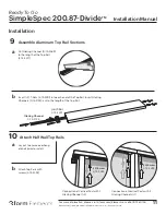 Предварительный просмотр 11 страницы 3form SimpleSpec 200.87-Divide Installation Manual