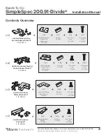 Preview for 4 page of 3form SimpleSpec 200.91-Divide Installation Manual