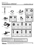 Предварительный просмотр 2 страницы 3form SimpleSpec 250.02 Installation Manual