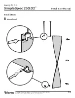 Предварительный просмотр 10 страницы 3form SimpleSpec 250.02 Installation Manual