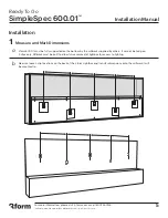 Preview for 5 page of 3form SimpleSpec 600.01 Installation Manual