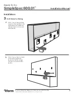 Preview for 7 page of 3form SimpleSpec 600.01 Installation Manual