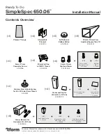 Preview for 2 page of 3form SimpleSpec 650.06 Installation Manual