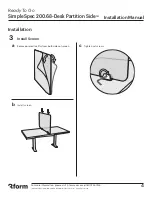 Preview for 4 page of 3form SimpleSpec Desk Partition Side 200.68 Installation Manual