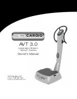 Preview for 1 page of 3G Cardio AVT 3.0 Owner'S Manual