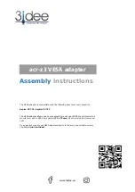 Предварительный просмотр 1 страницы 3idee acr-z3 Assembly Instructions Manual